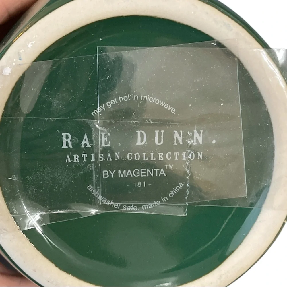 NEW Rae Dunn ELF Mug with Wooden Lid/Coaster 🎅🏻🎄